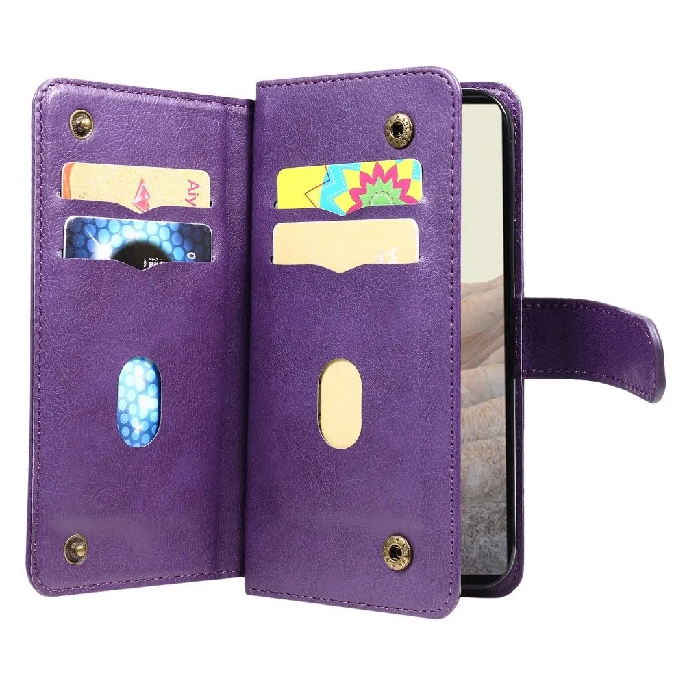 10-slot wallet case for Google Pixel 6 - Purple