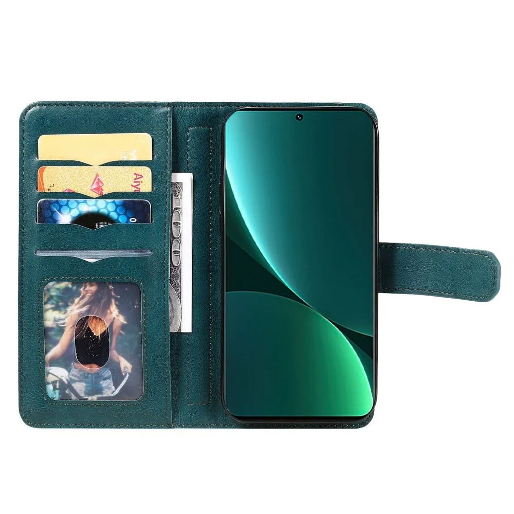 10-slot wallet case for Xiaomi 12 Pro - Blackish Green