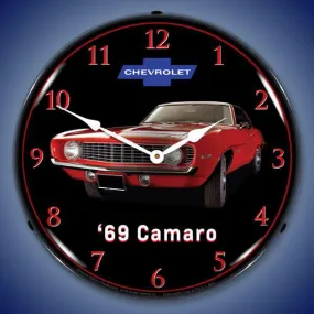 1969 Camaro Backlit LED Clock