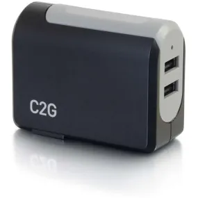 2-Port Usb Wall Charger - Ac To Usb Adapter, 5V 4.8A Output