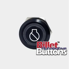 22mm 'ENGINE IGNITION SYMBOL' Billet Push Button Switch Marine