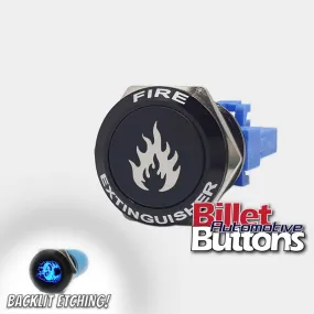 22mm FEATURED 'FIRE EXTINGUISHER' Billet Push Button Switch