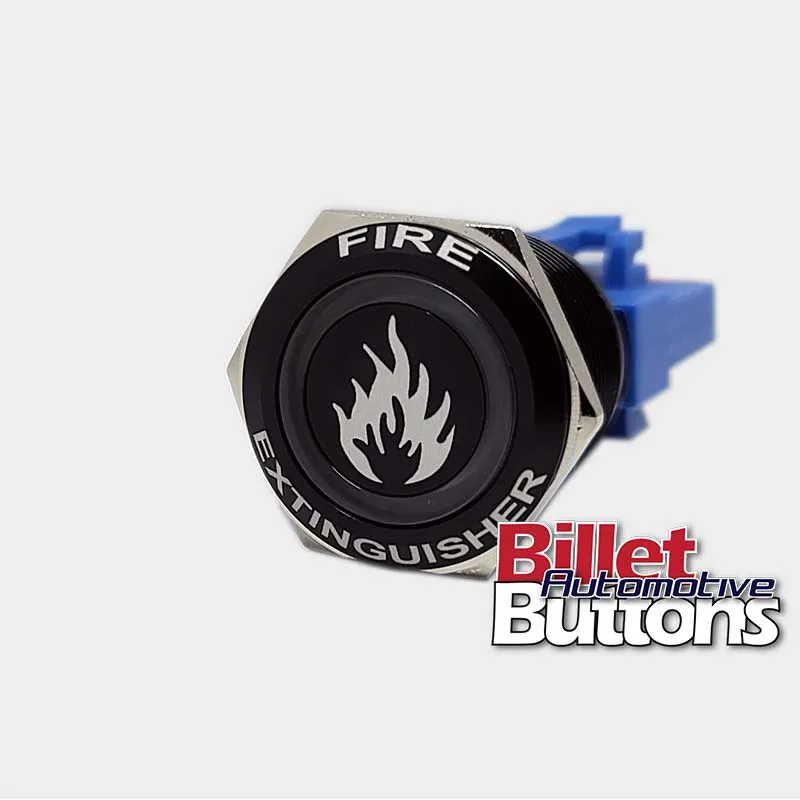 22mm FEATURED 'FIRE EXTINGUISHER' Billet Push Button Switch