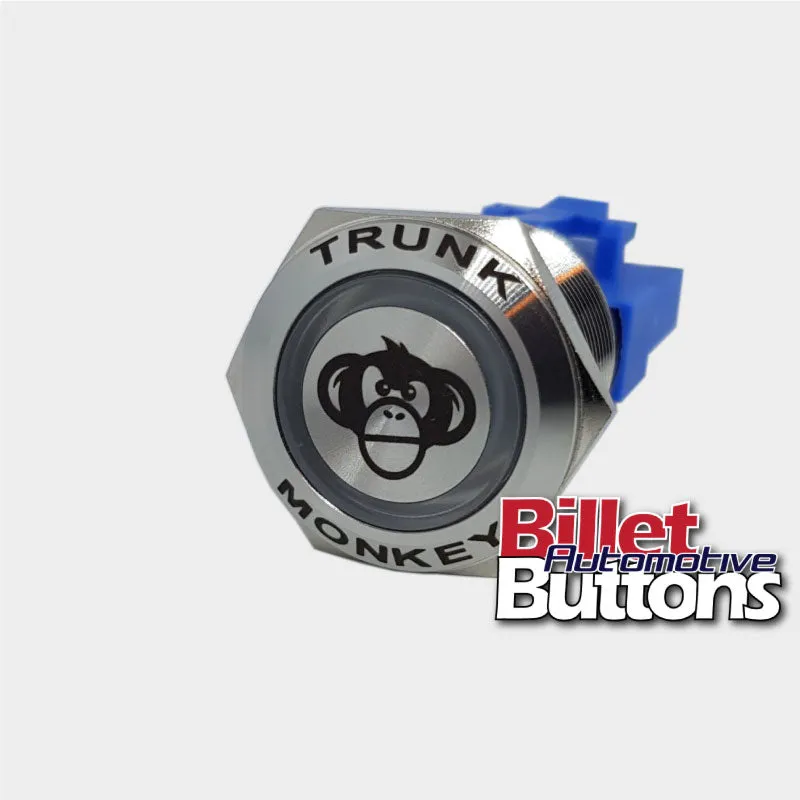 22mm FEATURED 'TRUNK MONKEY' Billet Push Button Switch