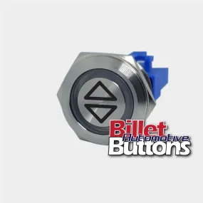 22mm 'UP DOWN ARROWS SYMBOL' Billet Push Button Switch