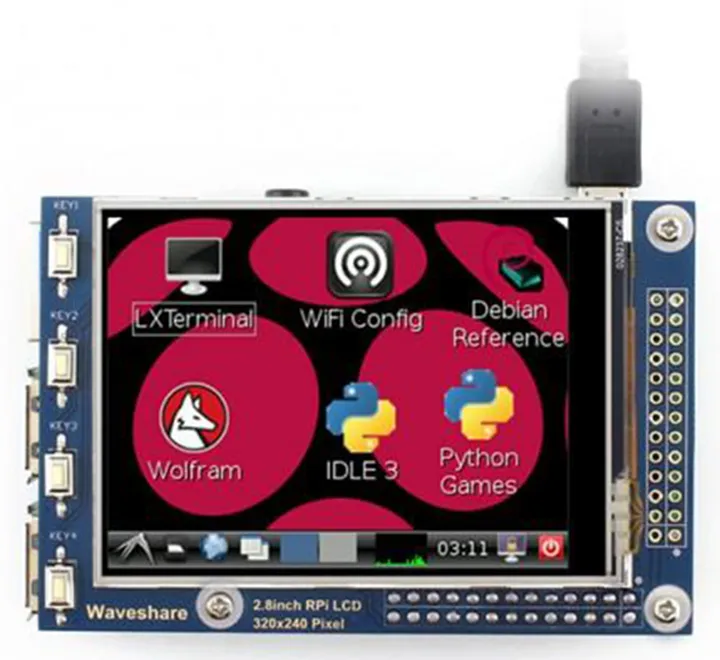 2.8" LCD (A), (320×240), Resistive Touch Screen LCD