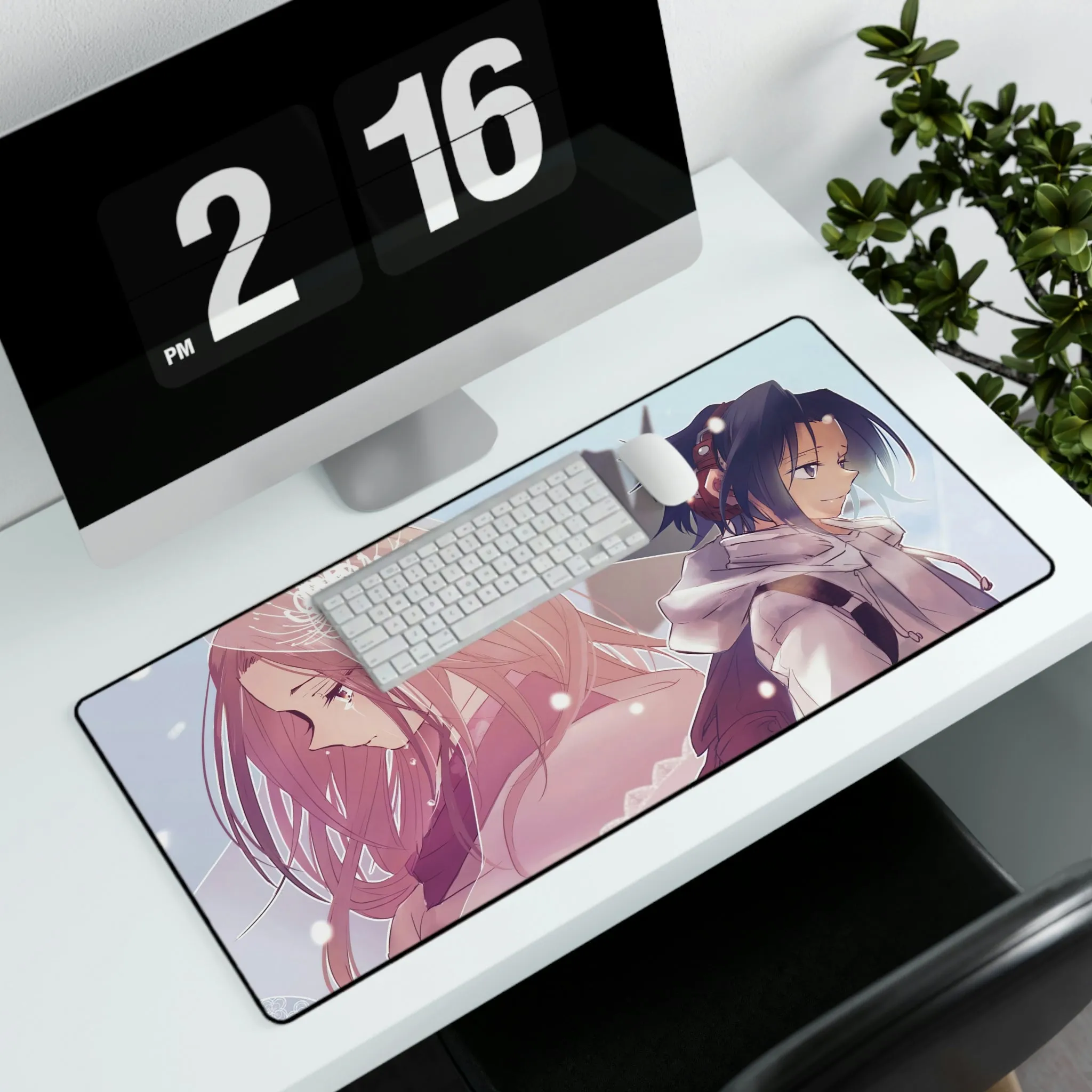 #3.3370, Shaman King, Yoh Asakura, Anna Kyoyama, Mouse Pad (Desk Mat)