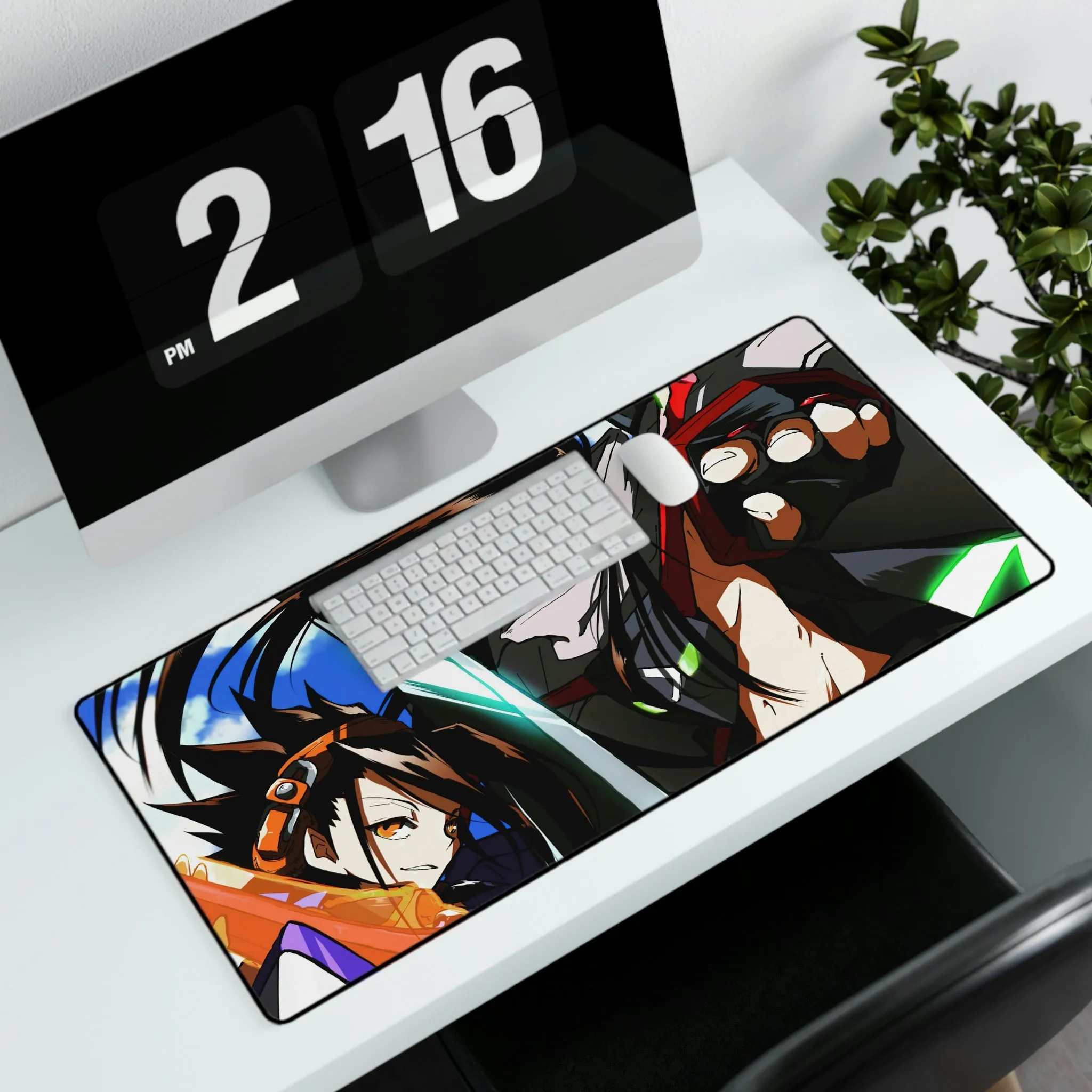 #3.3371, Shaman King, Yoh, Hao Asakura, Mouse Pad (Desk Mat)