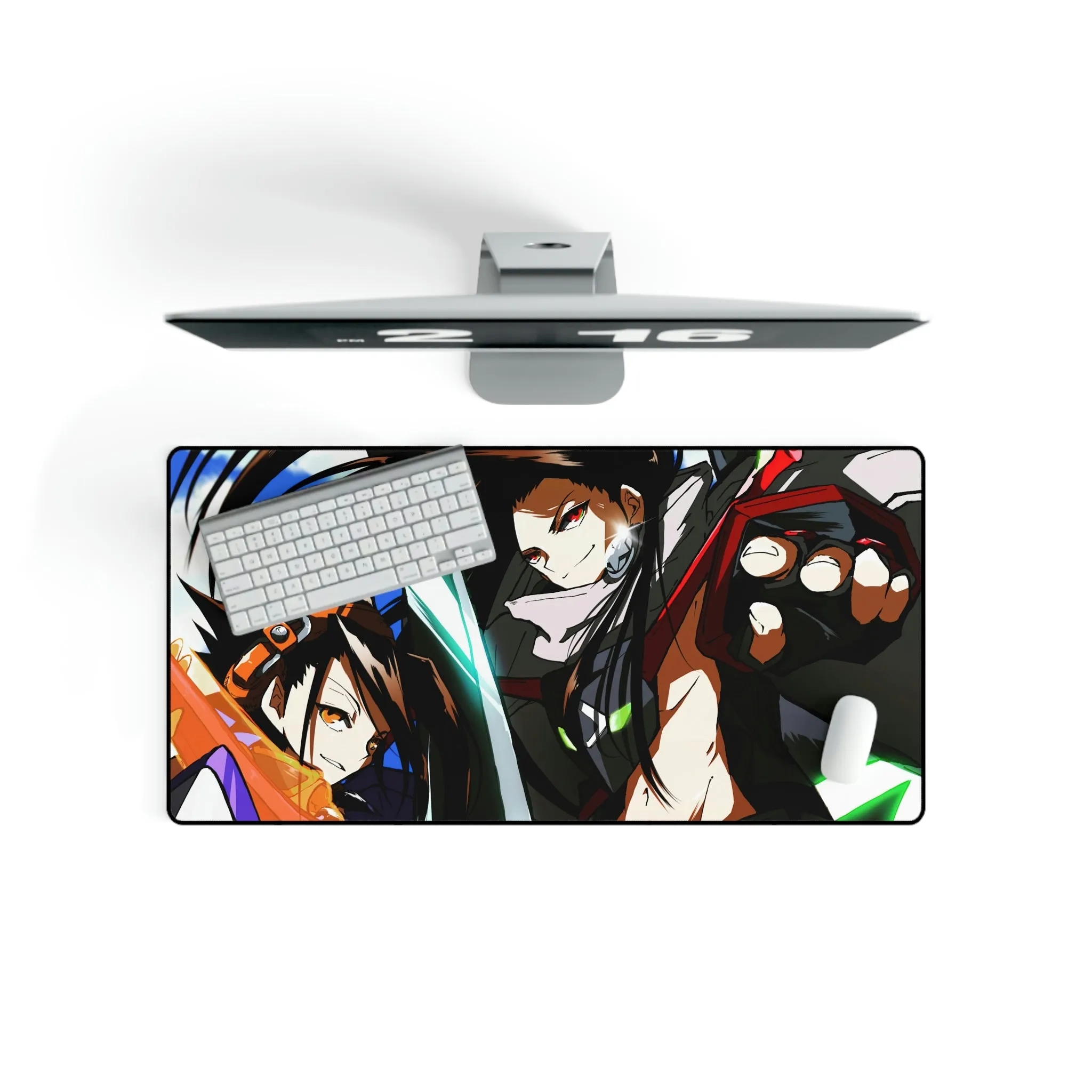 #3.3371, Shaman King, Yoh, Hao Asakura, Mouse Pad (Desk Mat)