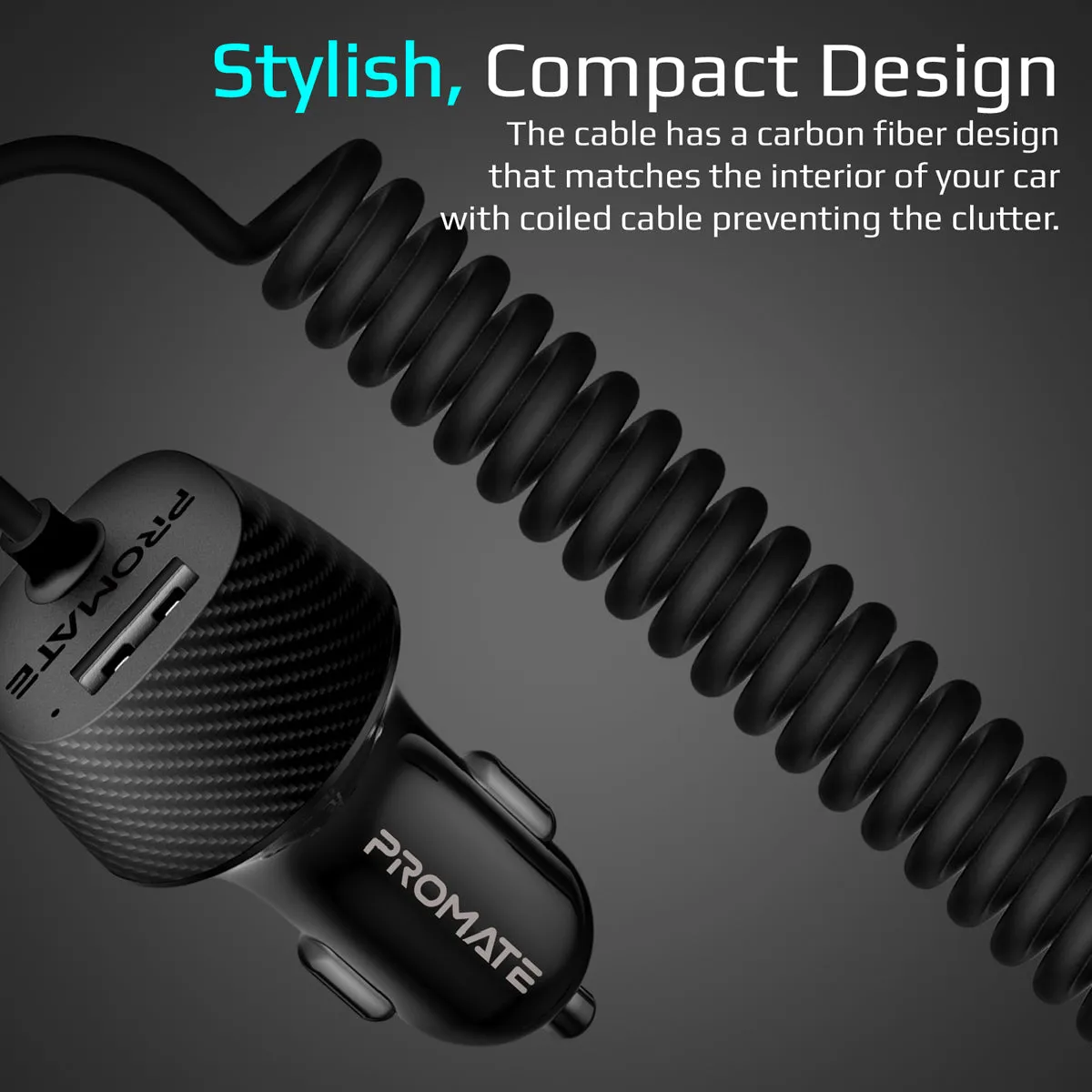 3.4A  Multi-Connect Universal Car Charger with USB Port