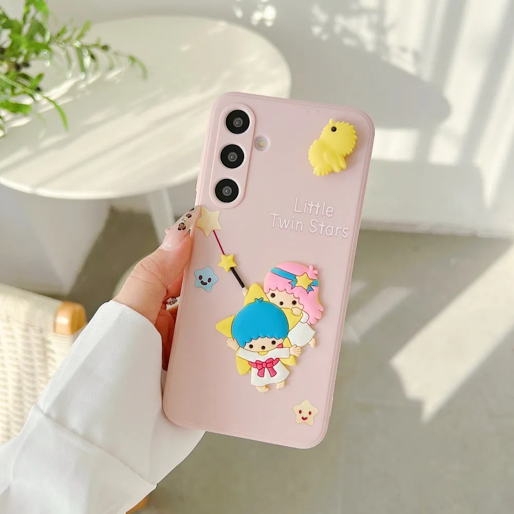 3D Spin Flower Silicone Soft Phone Case - Oppo F25 Pro