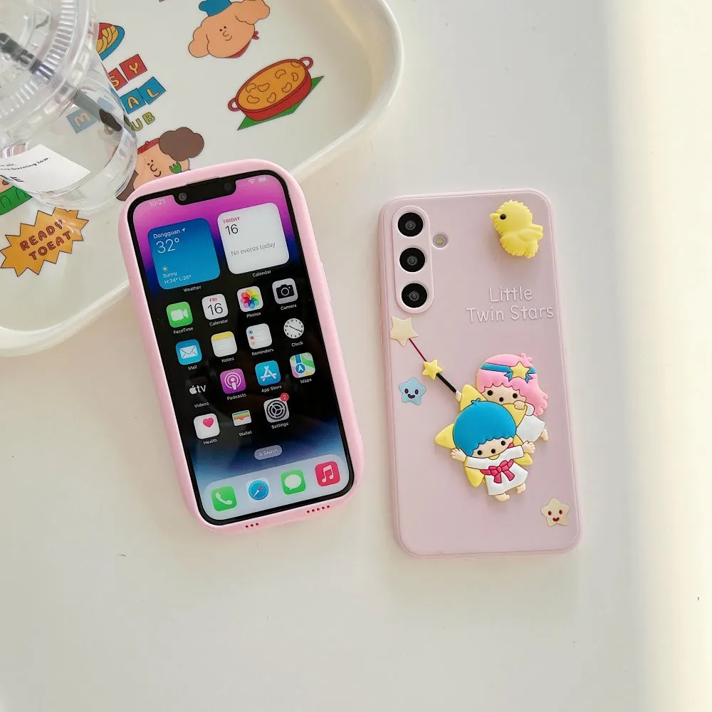 3D Spin Flower Silicone Soft Phone Case - Oppo F25 Pro