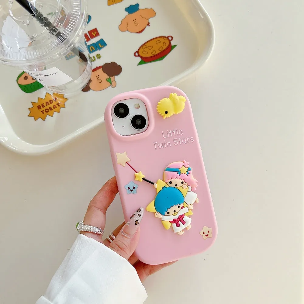 3D Spin Flower Silicone Soft Phone Case - Oppo F25 Pro