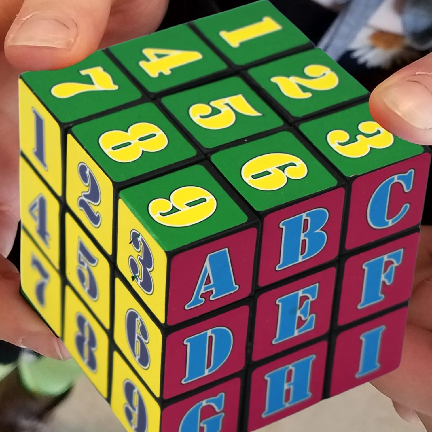 4740 Alpha Numeric Cube used for entertaining and playing purposes by kids, children’s and even adults etc.