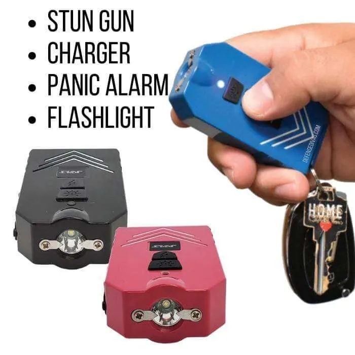 4N1 80,000,000 Stun Gun, Alarm, Power Bank & Flashlight