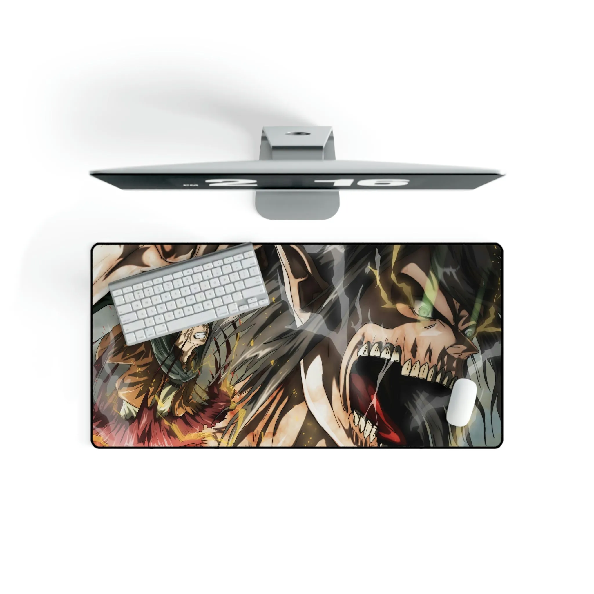 #5.3080, Eren Yeager, Attack, Titan, Attack on Titan, Mouse Pad (Desk Mat)