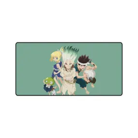 #5.3101, Dr. Stone, Anime, Characters, Senku, Kohaku, Chrome, Mouse Pad (Desk Mat)