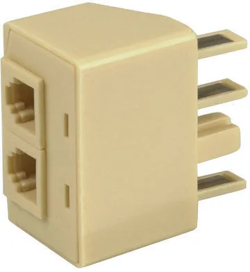 605 To 2x RJ12/45 Telephone Double Adaptor