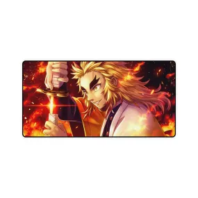 #8.1007, Kyojuro Rengoku, Demon Slayer, Kimetsu no Yaiba, Mouse Pad (Desk Mat)