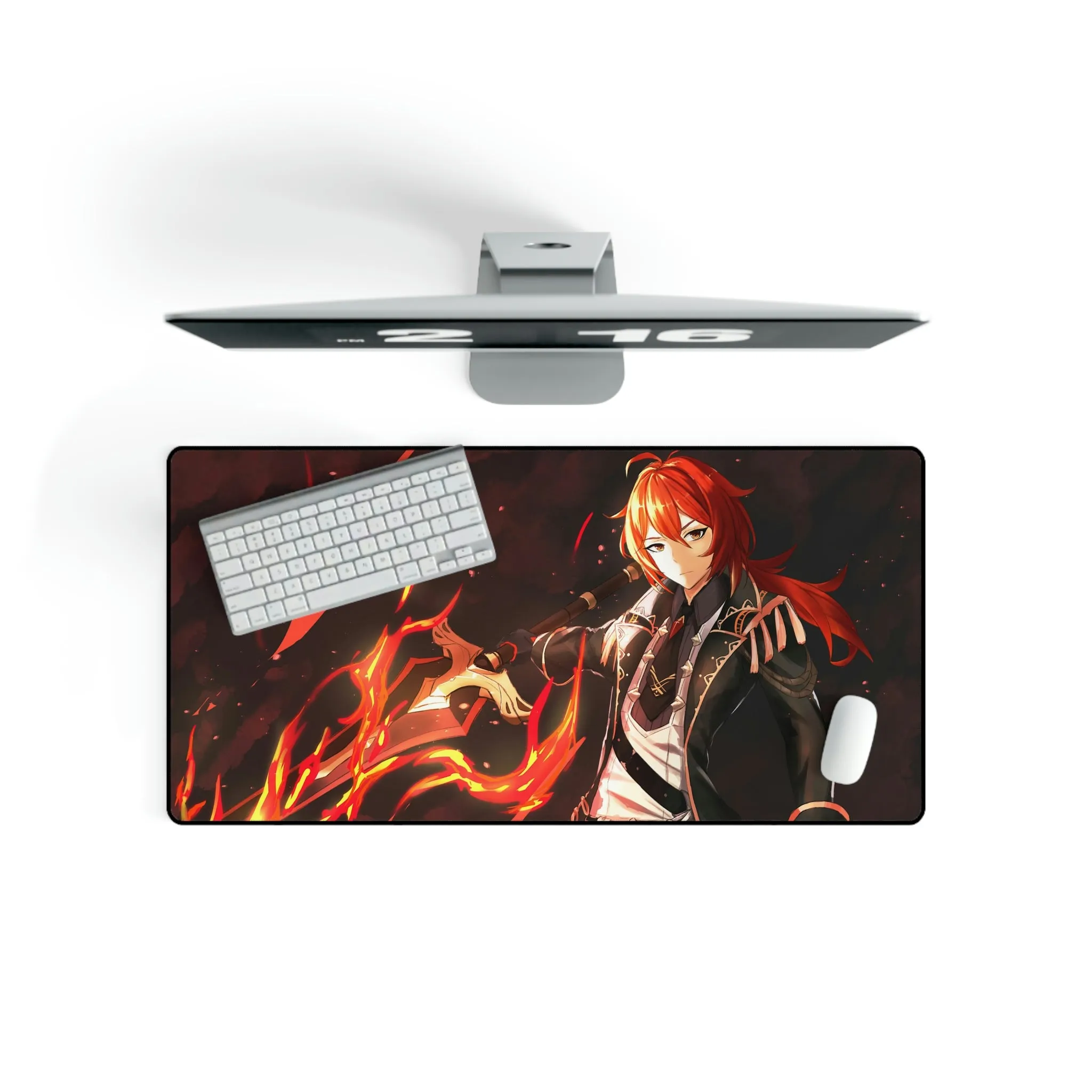 #8.1640, Diluc, Genshin Impact, Mouse Pad (Desk Mat)