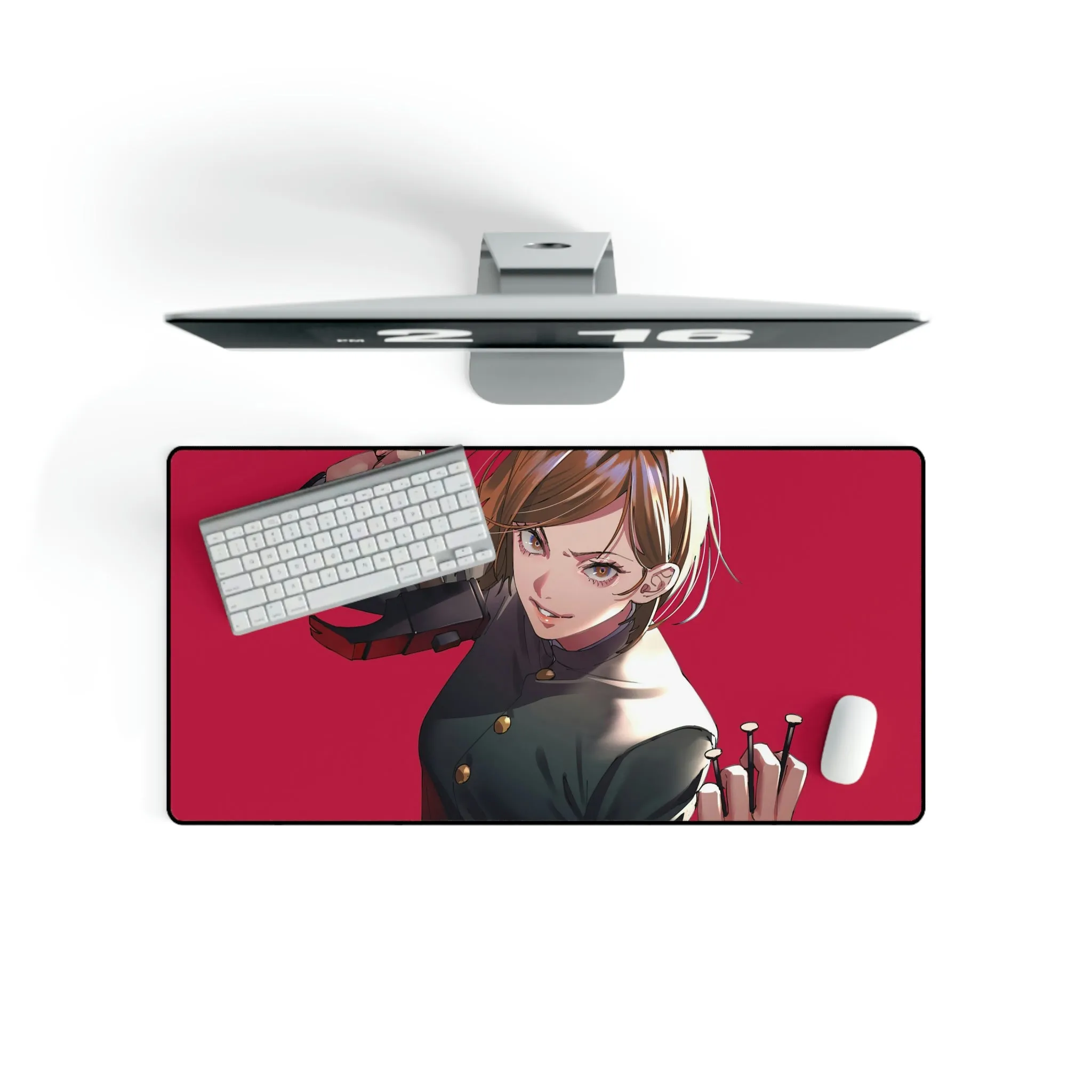 #8.1788, Nobara Kugisaki, Hammer, Nails, Jujutsu Kaisen, Mouse Pad (Desk Mat)