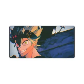 #8.2132, Black, Asta, Sword, Black Clover, Mouse Pad (Desk Mat)