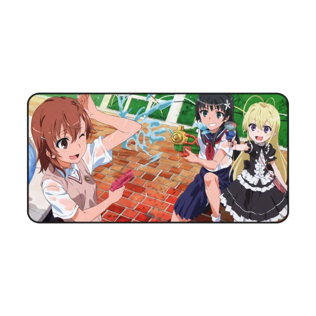 A Certain Scientific Railgun Mikoto Misaka, Ruiko Saten Mouse Pad (Desk Mat)