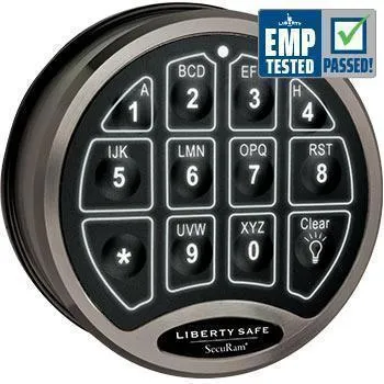 Accessory - Electronic Lock - BackLit - Black Chrome