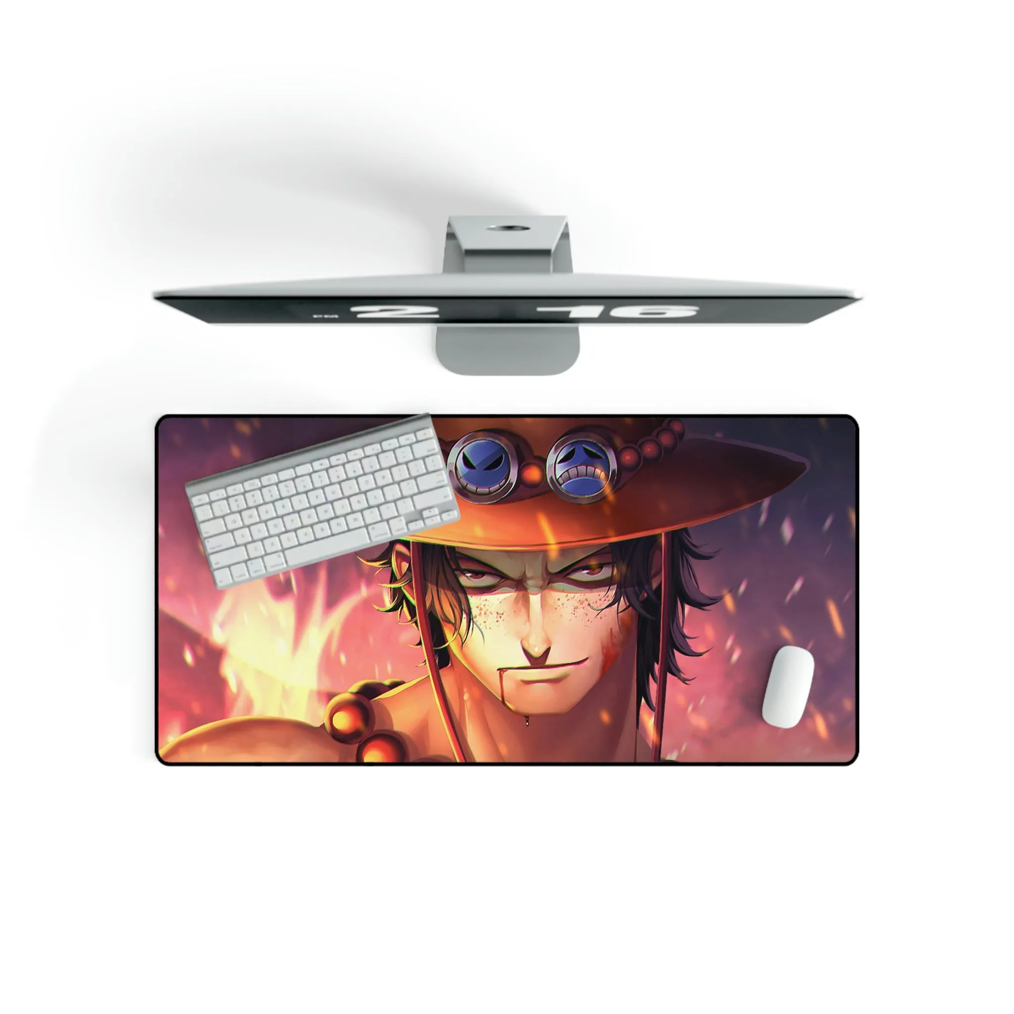 Ace, One Piece, Mouse Pad (Desk Mat)