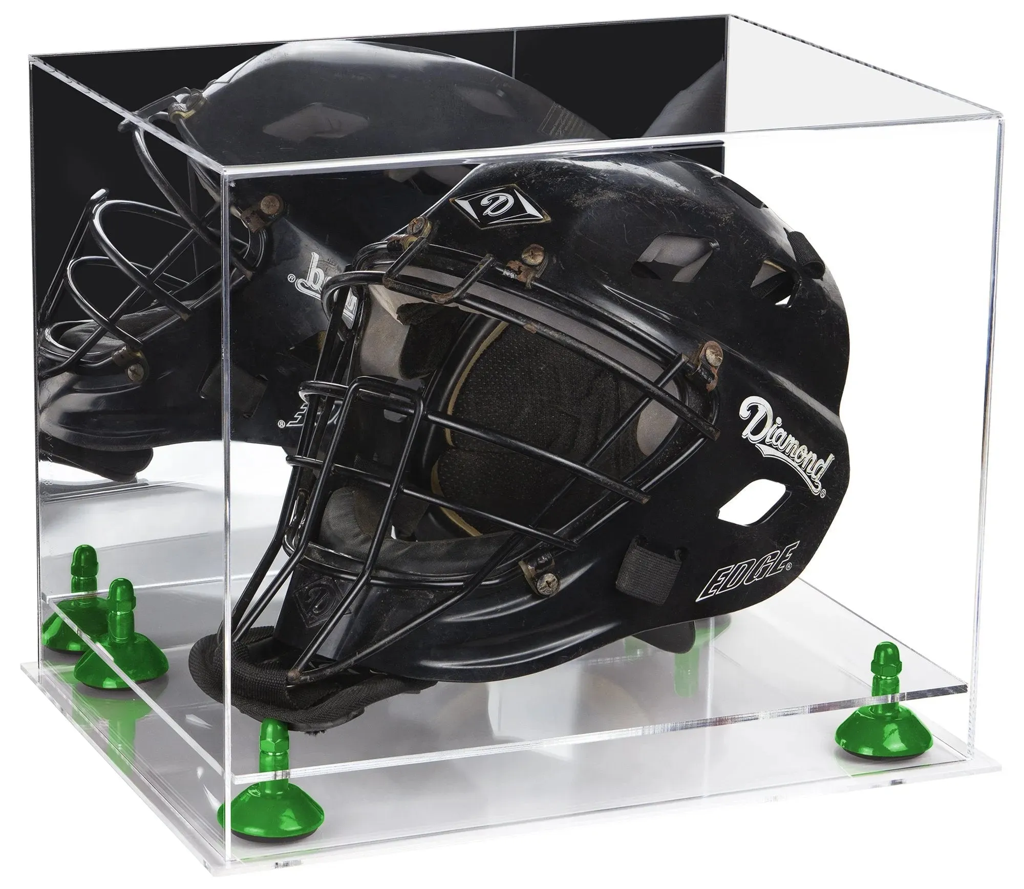 Acrylic Catchers or Goalie Helmet Display Case - Mirror No Wall Mounts (V44/A002)