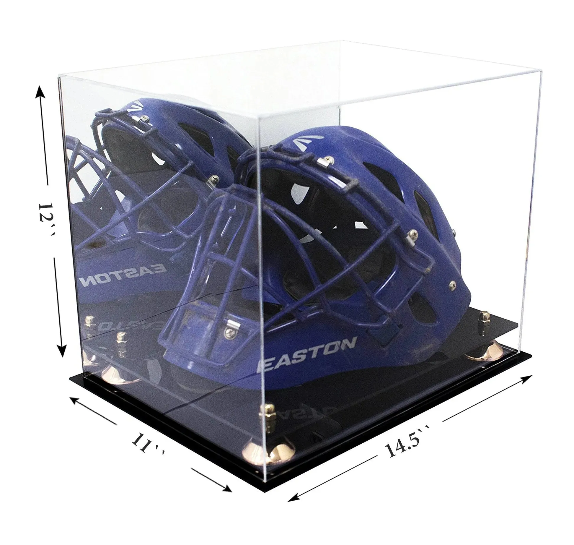 Acrylic Catchers or Goalie Helmet Display Case - Mirror No Wall Mounts (V44/A002)