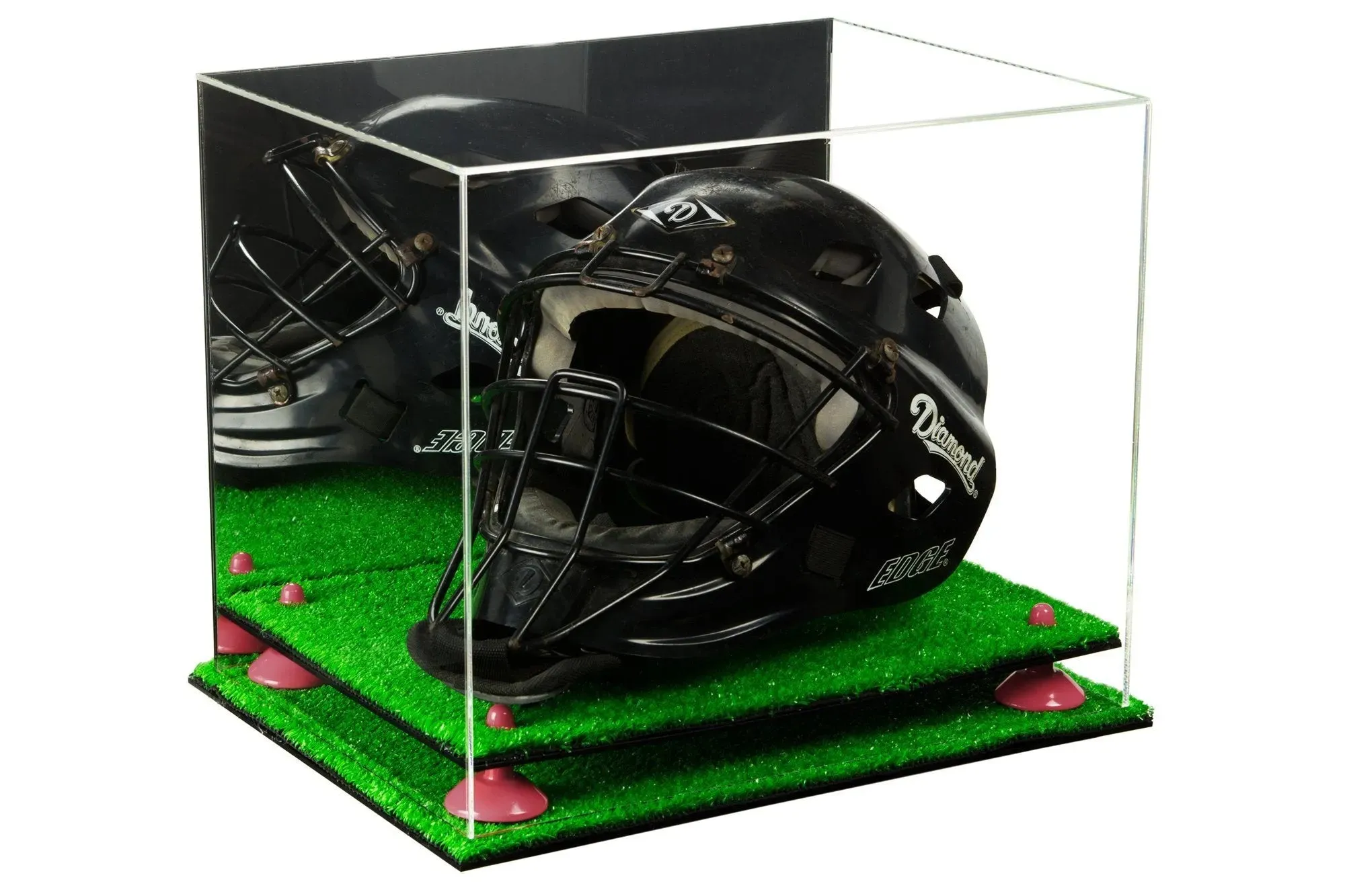 Acrylic Catchers or Goalie Helmet Display Case - Mirror No Wall Mounts (V44/A002)