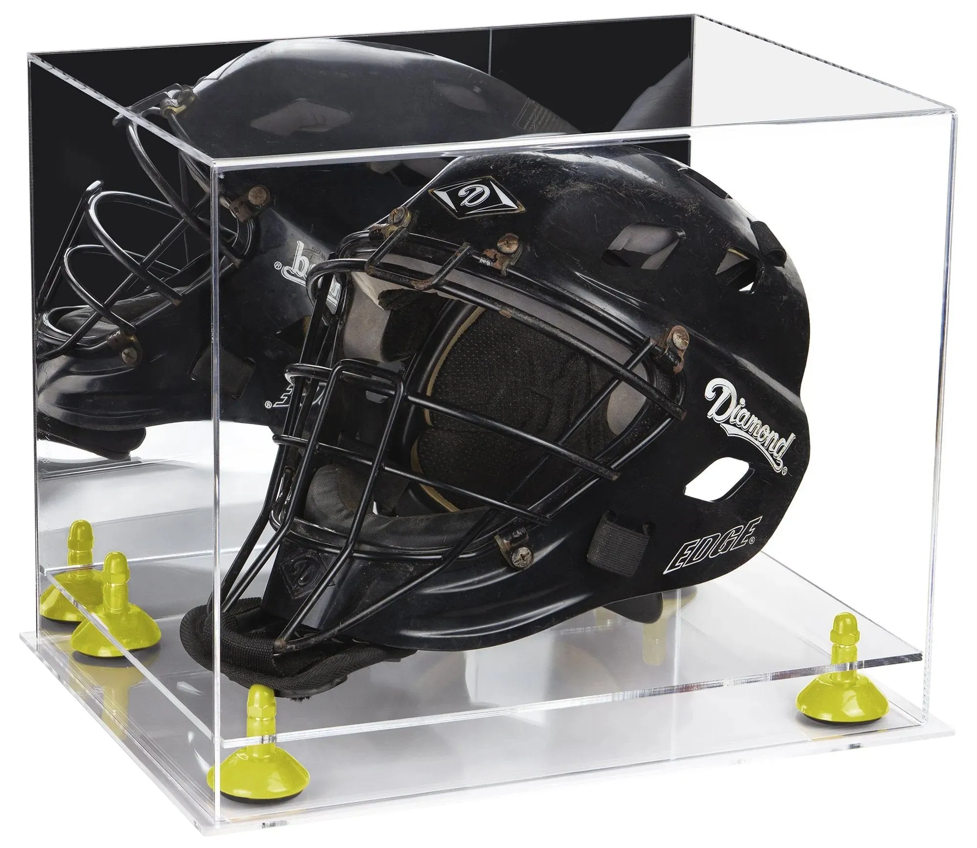 Acrylic Catchers or Goalie Helmet Display Case - Mirror No Wall Mounts (V44/A002)