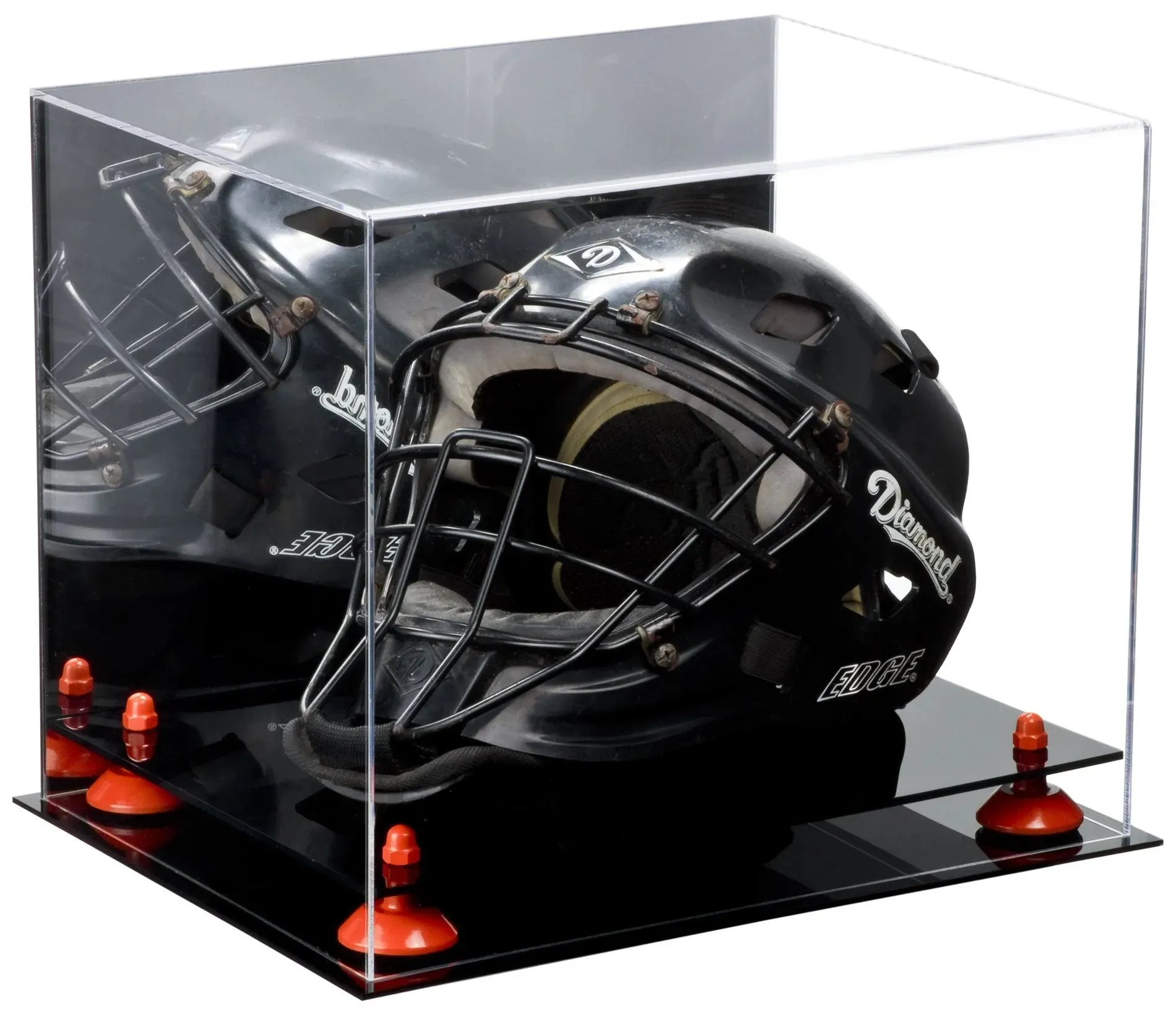 Acrylic Catchers or Goalie Helmet Display Case - Mirror No Wall Mounts (V44/A002)