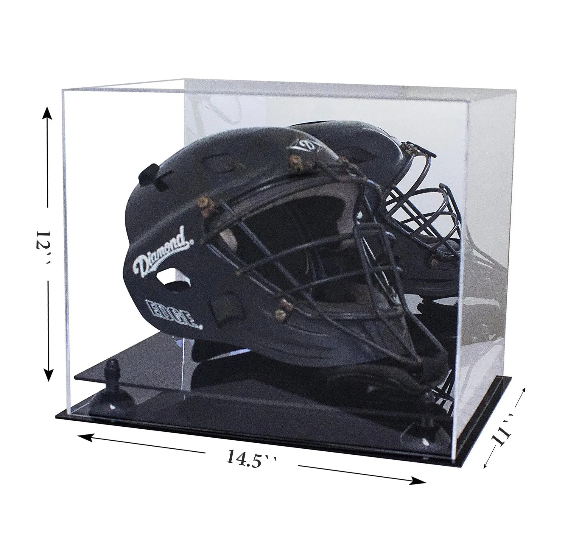 Acrylic Catchers or Goalie Helmet Display Case - Mirror No Wall Mounts (V44/A002)