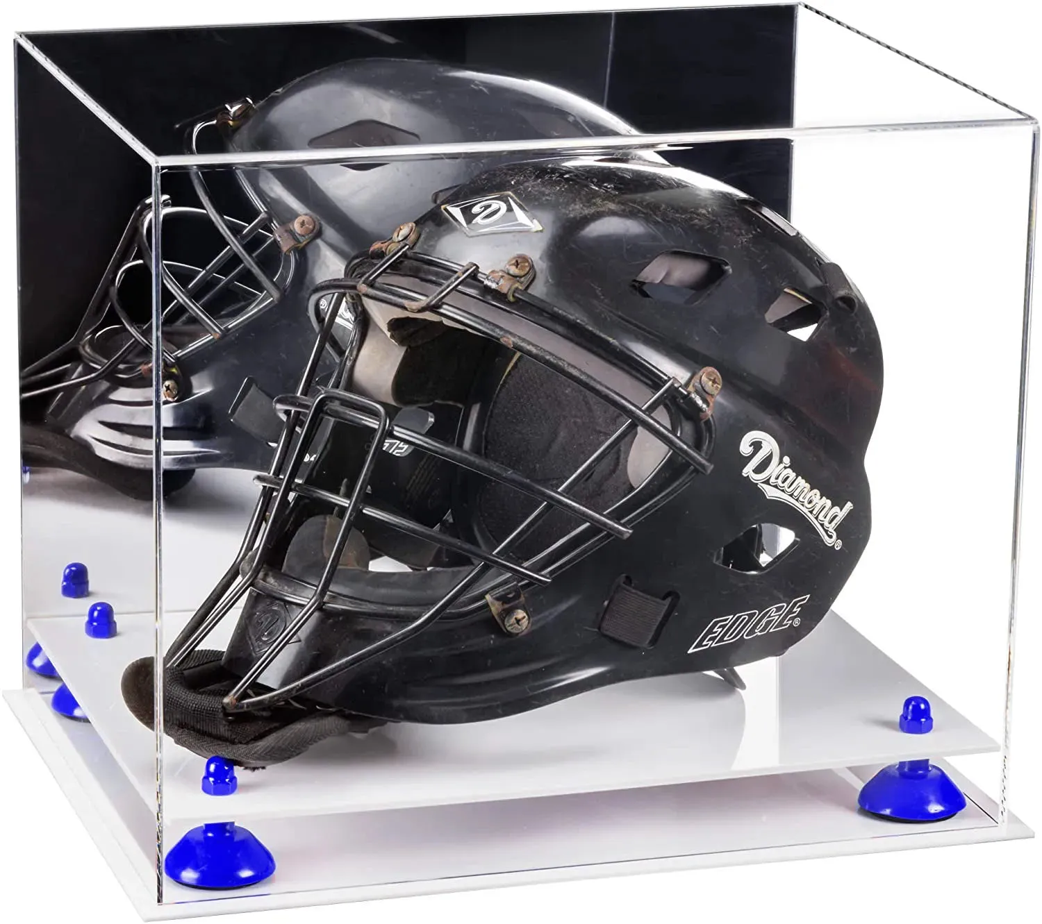 Acrylic Catchers or Goalie Helmet Display Case - Mirror No Wall Mounts (V44/A002)