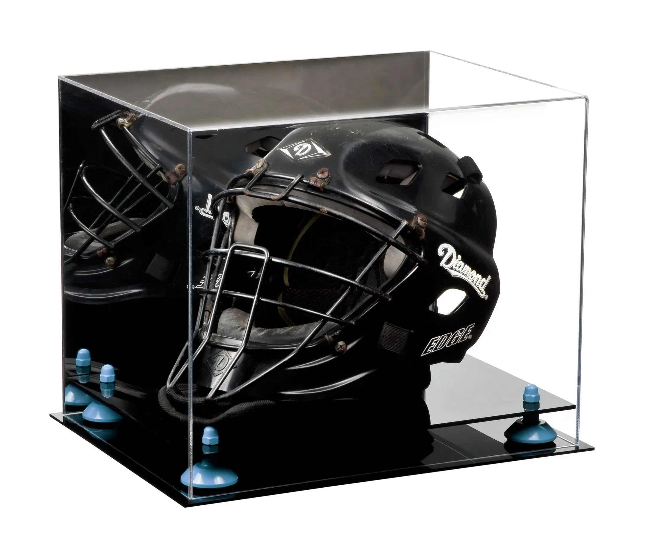 Acrylic Catchers or Goalie Helmet Display Case - Mirror No Wall Mounts (V44/A002)