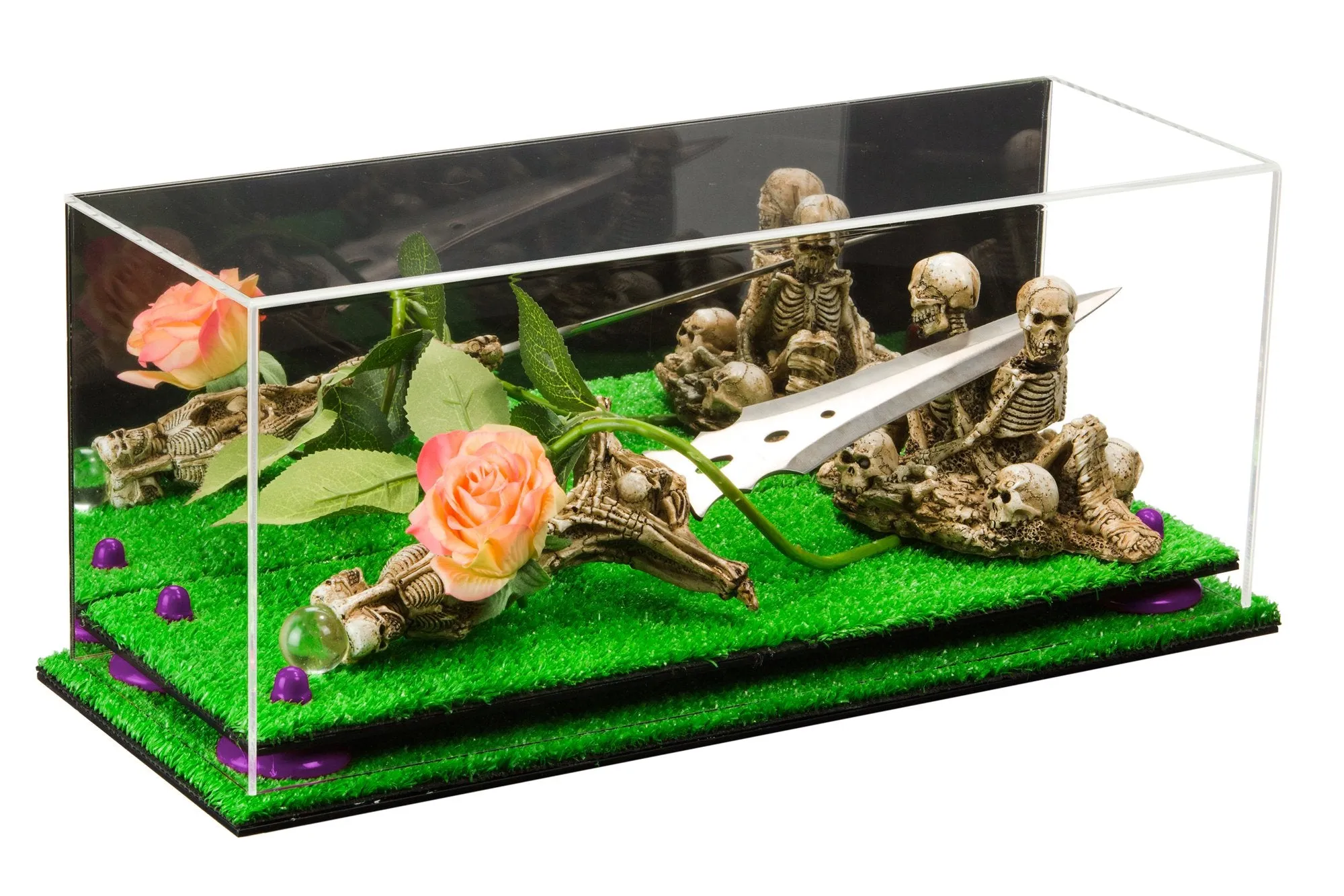 Acrylic Versatile Display Case 19.25 x 8.25 x 8 - Mirror no Wall Mounts (V47/A103)