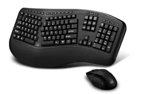 Adesso Tru-Form 1500 keyboard RF Wireless QWERTY English Black