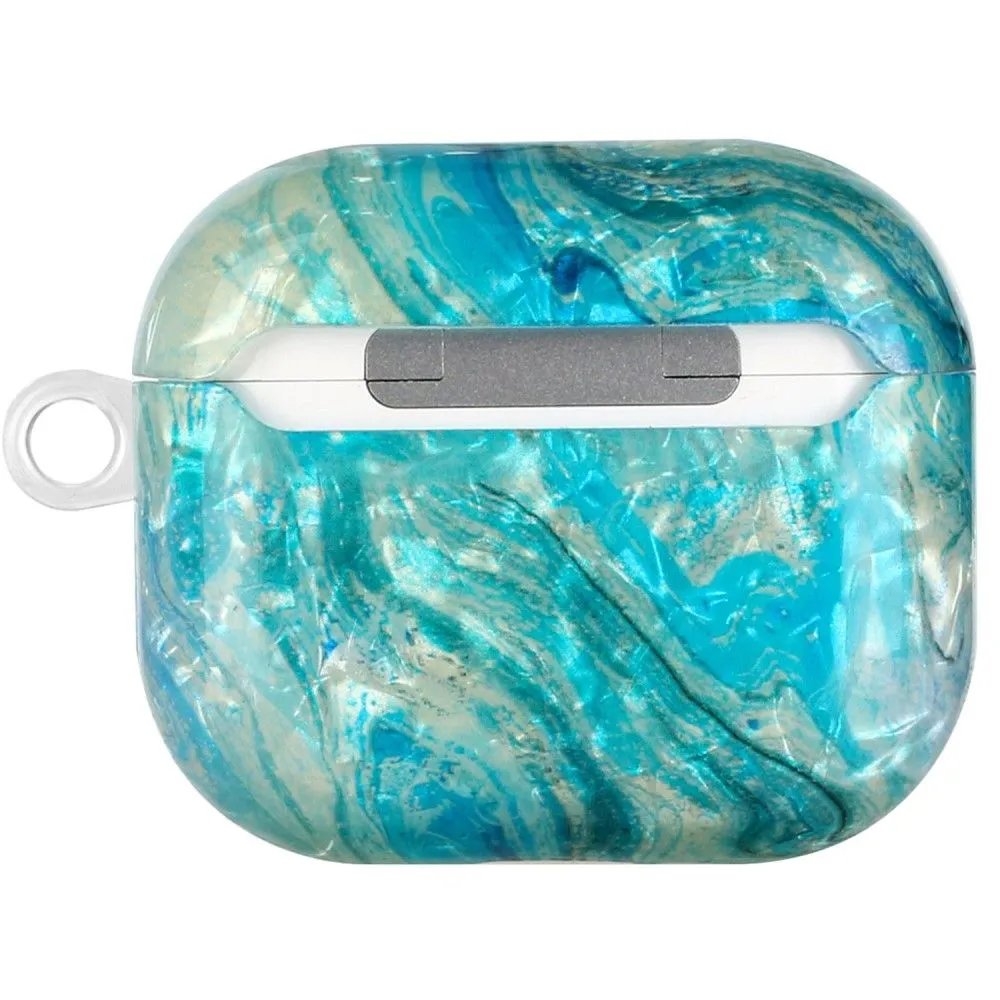 AirPods 3 pattern printing case with lanyard - Luxurious Marble