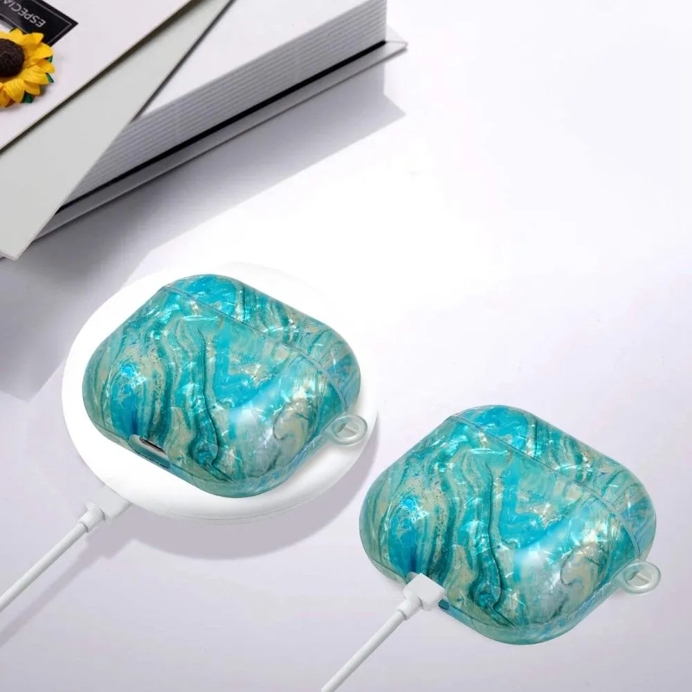 AirPods 3 pattern printing case with lanyard - Luxurious Marble