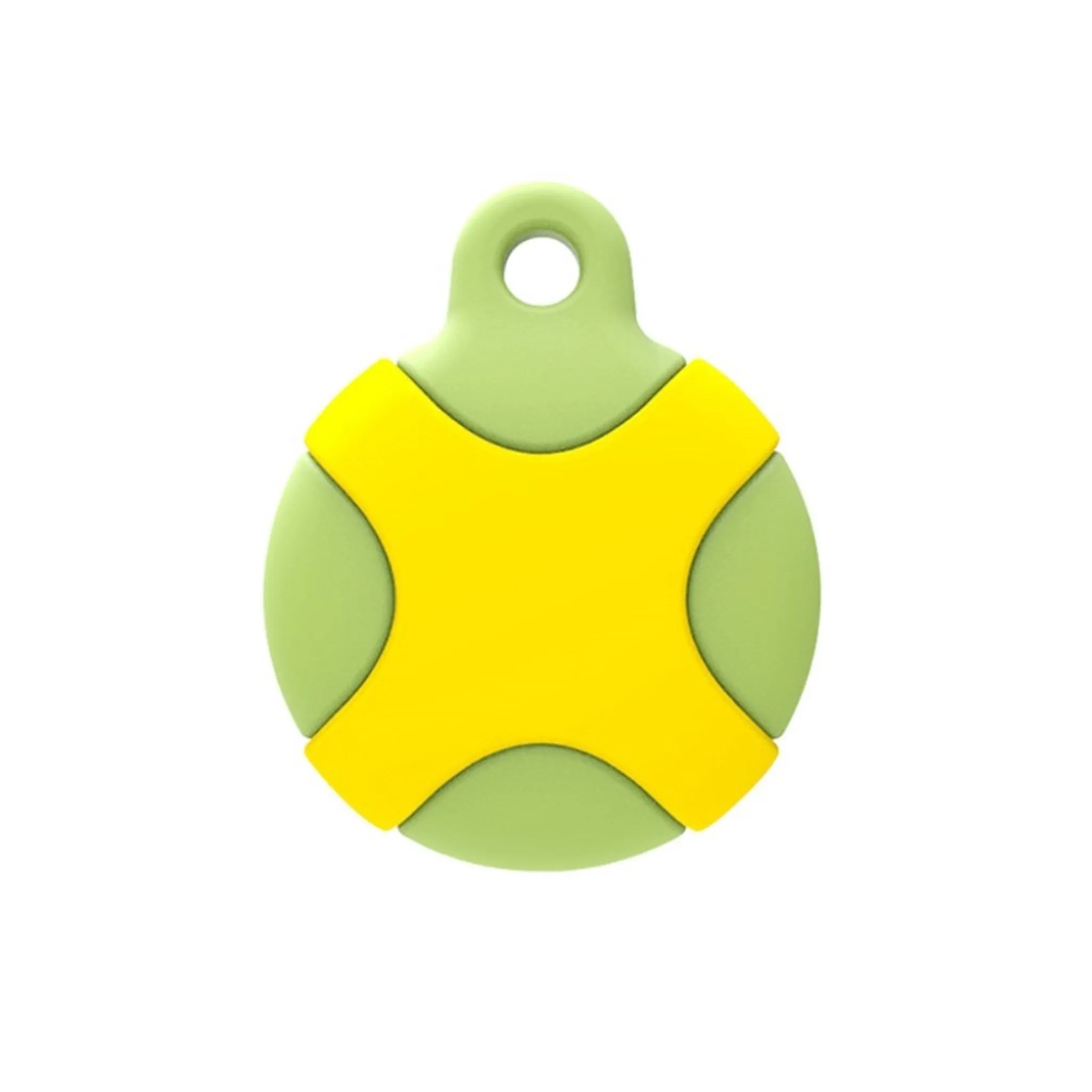 AirTags unique design silicone cover - Green / Yellow