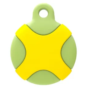 AirTags unique design silicone cover - Green / Yellow