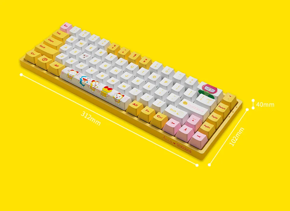 Akko 68K Dorami 3068 Orange Switch Keyboard