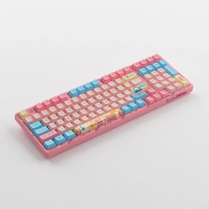 Akko 98K Doraemon Macaron 3098B Jelly Pink Switch Keyboard