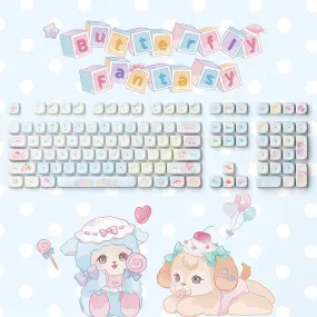 Akko Butterfly Fantasy MOA Profile Keycaps Set 140 Keys