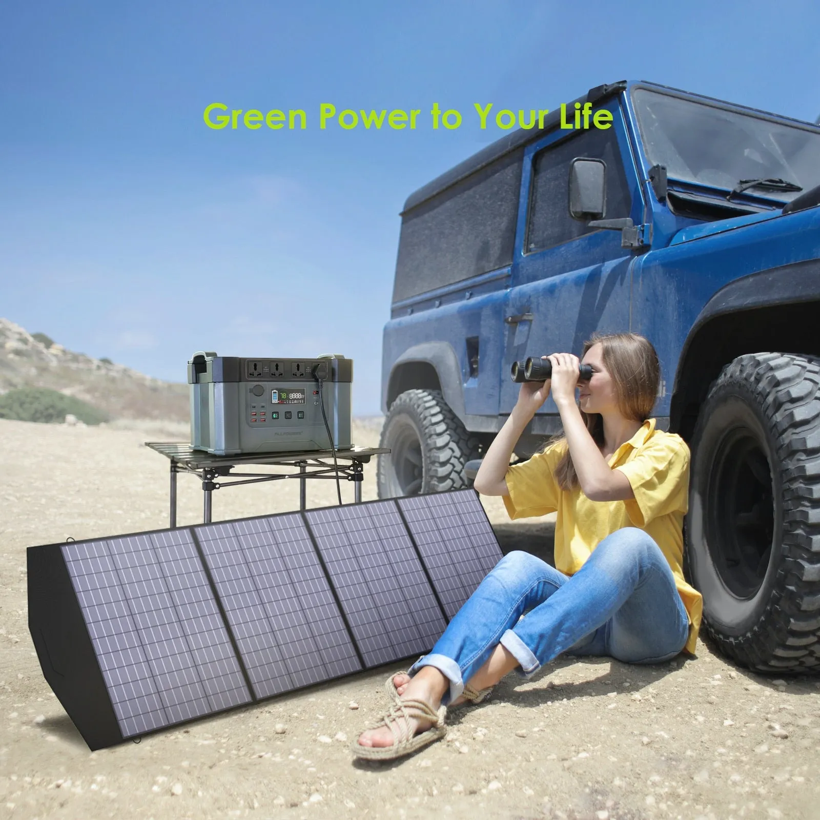 ALLPOWERS 18V Foldable Solar Panel,  60/100/120/200W Mobile Solar Charger for Power Supply, Laptop, Solar Generator, Fishing