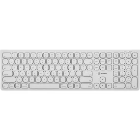 Alogic  Echelon USB-C Rechargeable Bluetooth Full Size Keyboard for Mac (White)