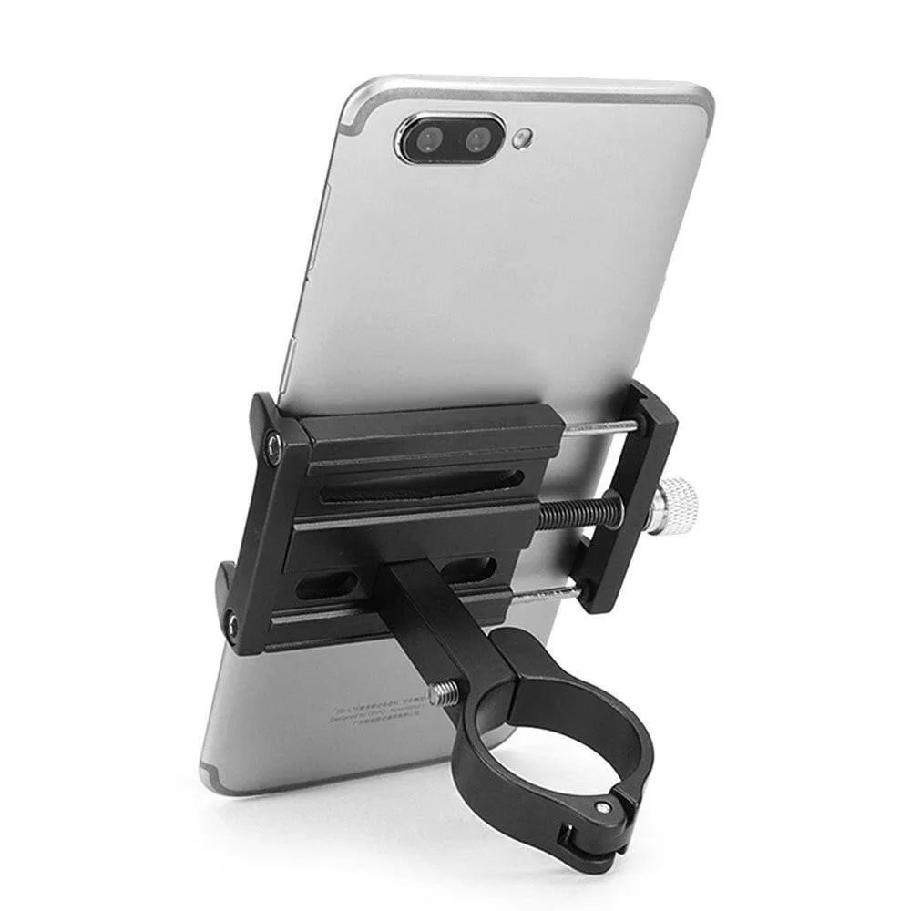 Aluminum Alloy Bicycle Phone Mount 55 - 100mm Adjustable Bike Mobile Phone GPS Mount Holder Bracket