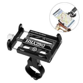 Aluminum Alloy Bicycle Phone Mount 55 - 100mm Adjustable Bike Mobile Phone GPS Mount Holder Bracket